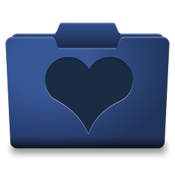 Blue Favorites Icon 256x256 png